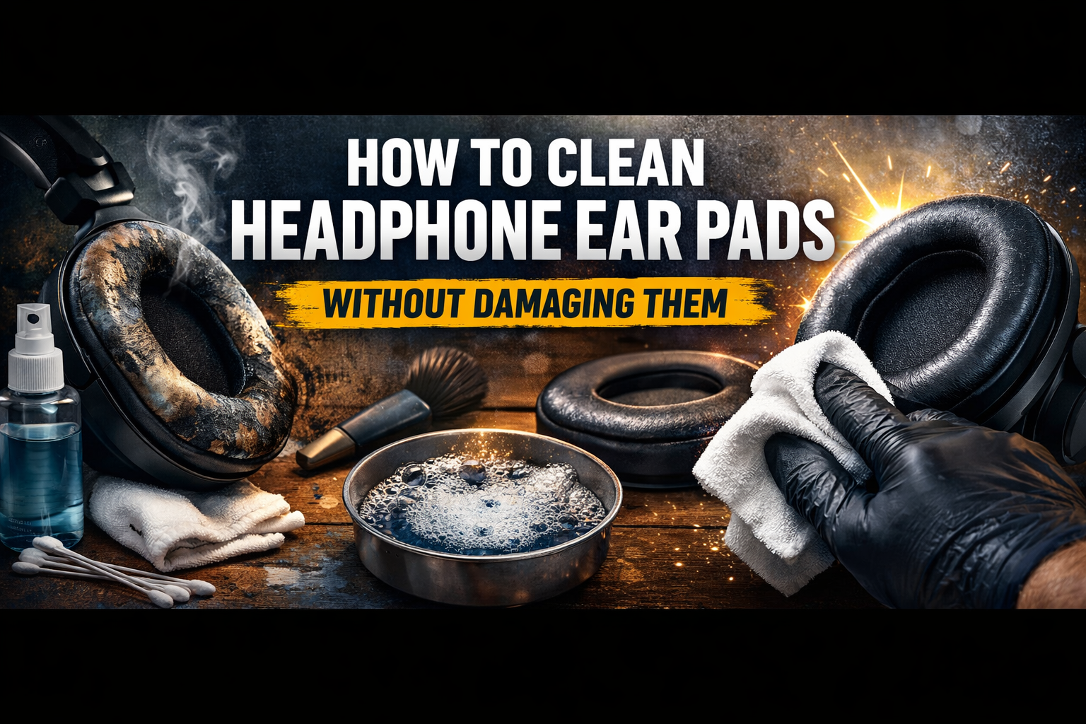 How to Disinfect Over Ear Headphone Pads