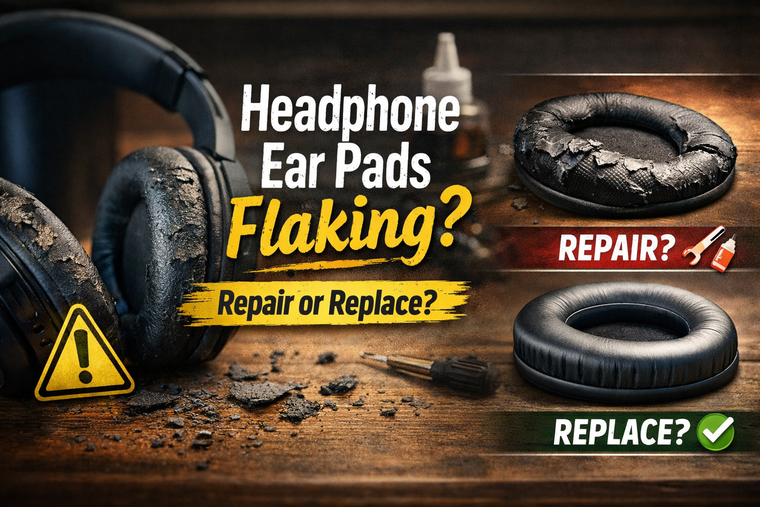 Flaking Headphone Ear Pads: Repair or Replace? | Complete Guide ...
