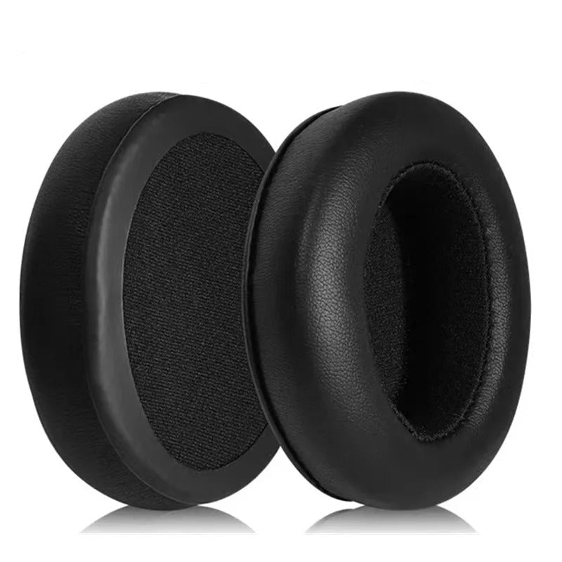 Replacement ear pads for Sennheiser Momentum 1 showing exact fit and leatherette finish